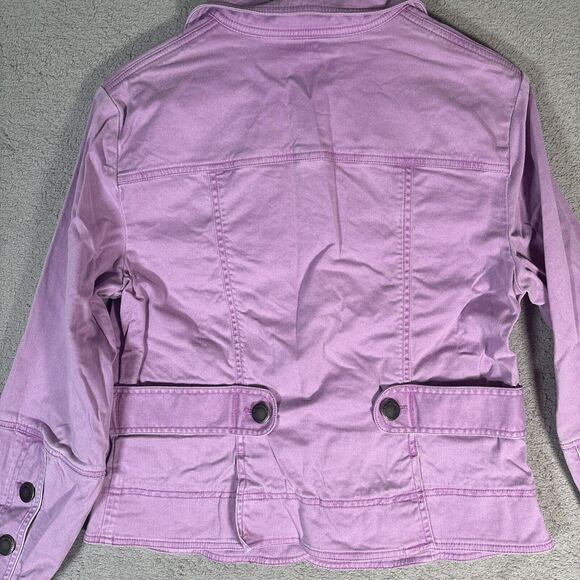 Nine & Co Weekend By Nine West Women’s Size 10 Lavender Denim Jacket Stretch - Picture 8 of 8